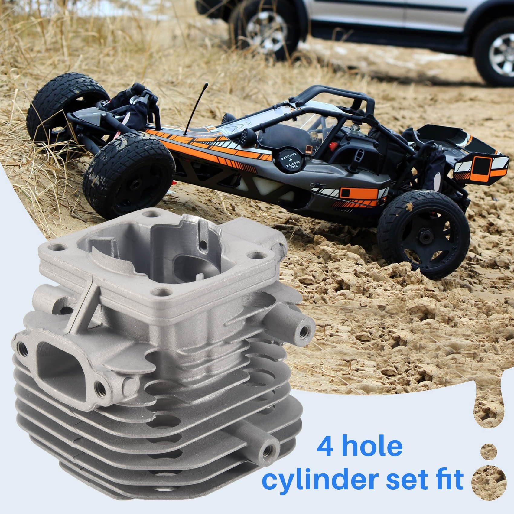 ホビーラジコンカー オフロード仕様 4X4 BAJA ? エンジン 29cc